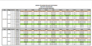 JADWAL PEMBELAJARAN DARING